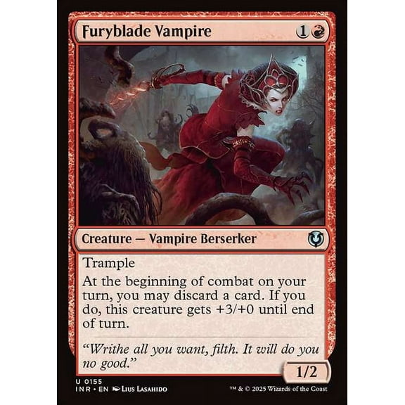 MtG Innistrad Remastered Uncommon Furyblade Vampire #155