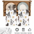 thumbnail image 5 of Spring Flowers Kitchen Towels Set of 2, Black Brown White Horse Country Vintage Absorbent Dish Towels for Kitchen, Microfiber Hand Towel, Quick Drying Tea Towel for Cleaning Decorative Dishcloths, 5 of 7