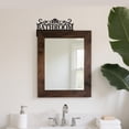 thumbnail image 6 of 1set Iron Door Frame Decoration for Indoor Outdoor Door Window Home Office Word 300x150x1mm, 6 of 7