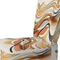 thumbnail image 4 of Designart « Vagues Abstraites en Orange Brûlé VI » Fauteuil d'Appoint Moderne Orange Rembourré - Fauteuil Moderne pour Chambre, 4 of 7