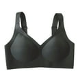 thumbnail image 1 of Yanlir Womens Solid Seamless Wireless Supportive Bra Push Up Comfortable Breathable Soft No Underwire Full Coverage Underwear(Black,XL), 1 of 3