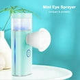 thumbnail image 4 of Turquoise Portable USB-Rechargeable Mist Sprayer - 12ml Water Tank ABS+TPU Eye & Face Hydration Beauty Device with Eye Cover, Suitable for All Skin Types, 200mAh Battery, 5V/0.5A Input, 4 of 7