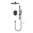 thumbnail image 5 of Boyel Living 10 inches Rain Shower System Wall Mount Dual Shower Heads with Adjustable Handheld Shower Matte Black, 5 of 10