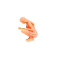 thumbnail image 1 of Unpainted 1/64 People Figures, Assorted Poses Mini Resin Miniature People for Miniature Scene Photography Props Sand Table Decor Collection Squatting Girl, 1 of 8