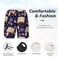 thumbnail image 5 of Balery Lavender Flowers Mens Swim Trunks Swim Shorts for Men Quick Dry Inseam Beach Shorts with Compression Liner Pocket-Large, 5 of 9