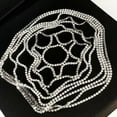 thumbnail image 2 of Crystal Hair Jewlery,Mesh Head Chain Rhinestone Rhinestone Mesh Headpiece Cap Crystal Hair Jewleryfor Women Solid Performance, 2 of 8