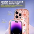 thumbnail image 3 of iPhone 14 Pro Max Case, Shockproof Kawaii TPU Phone Case for iPhone 14 Pro Max 2022 (6.7 Inch), Cute Back Case for Girls and Women, Orange Flowers, 3 of 5