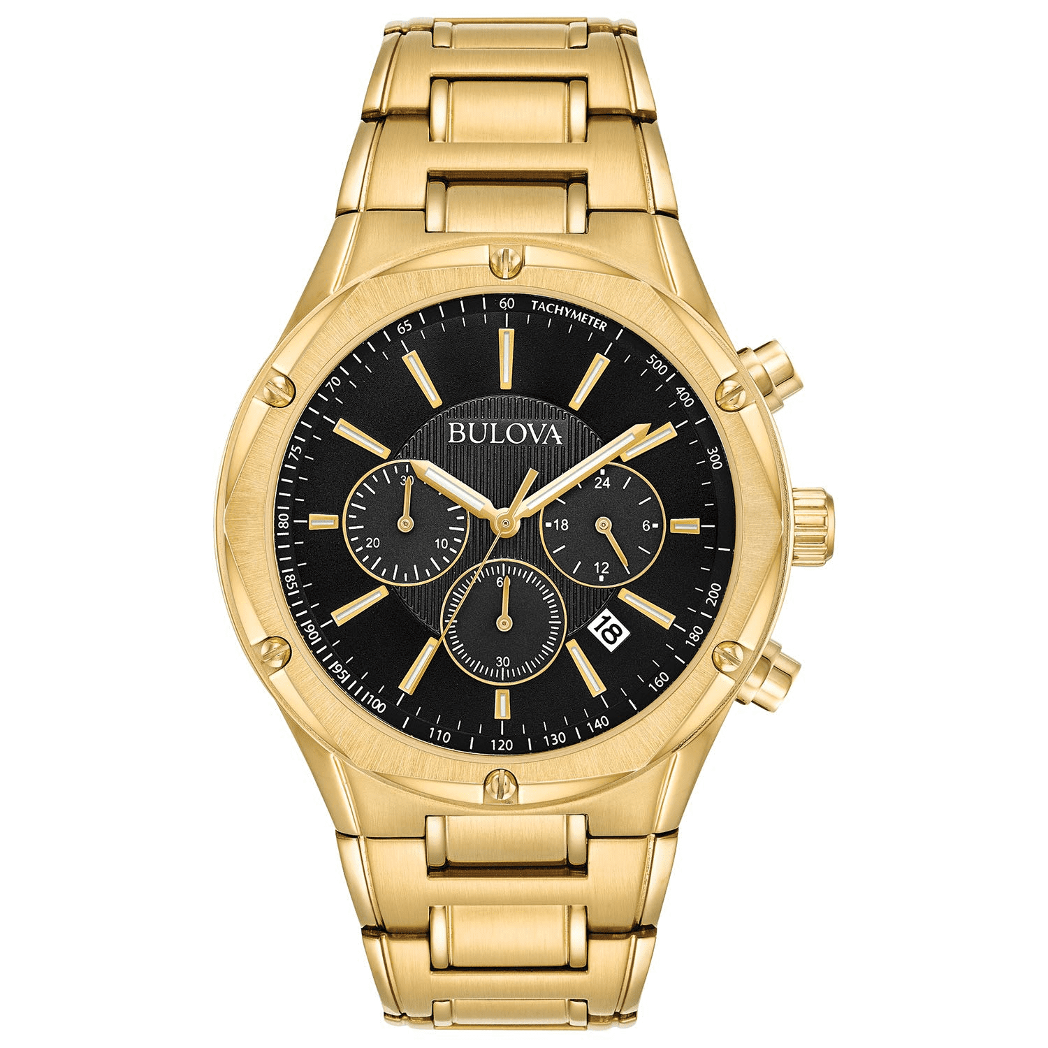 Bulova Men's Black IP Stainless Steel Chronograph Watch Bulova Men's Black IP Stainless Steel Chronograph Watch