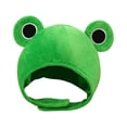 thumbnail image 1 of Sombrero de felpa novedoso jinwen Rana Verde, 1 of 5