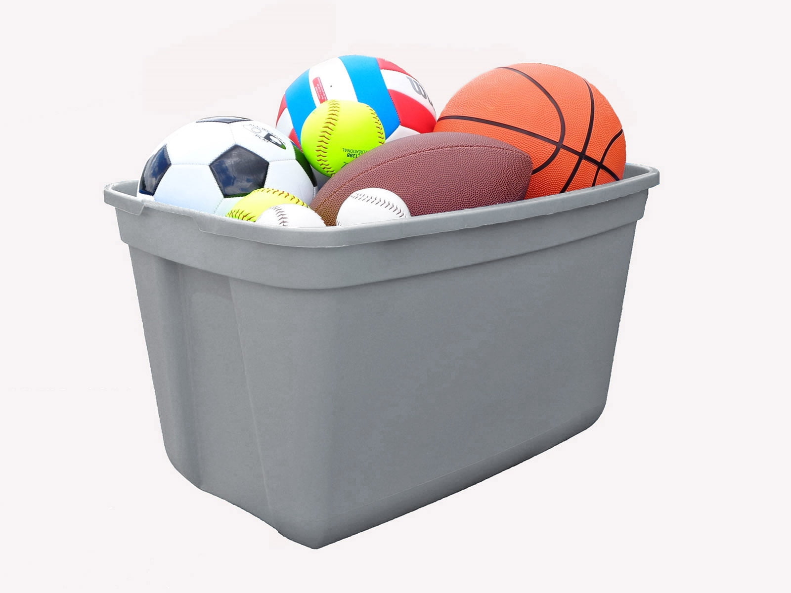 30 Gallon Grey Storage Tote- Edge Plastics Inc