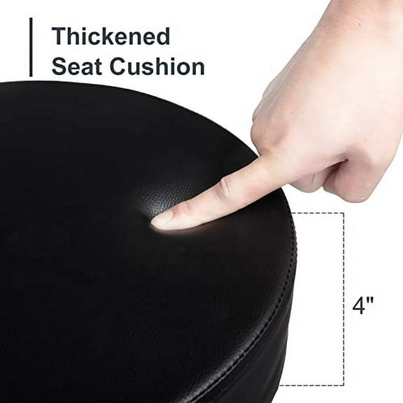 Drafting Chair,Ergonomic Office Desk Chair with Back Support,Tall Adjustable Rolling Stool with Footrest & Thick Seat Cushion,Computer Chair for Salon - Spa Home Bar Kitchen Studio