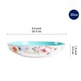 thumbnail image 3 of Bico Margret's Garden Ceramic Pasta Bowl, Set of 5(1 unit 214oz, 4 units 35oz), for Pasta, Salad, Microwave & Dishwasher Safe, 3 of 3