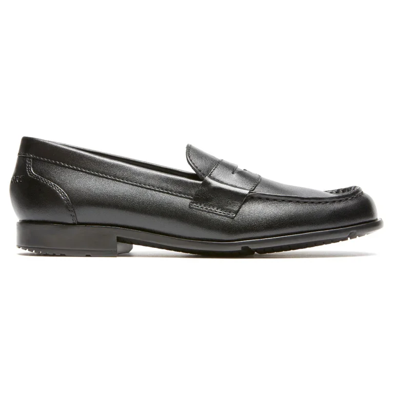 Rockport Men\'s Loafers 13 Black Pebbled Leather Slip On‎ Comfort Shock Absorbing Rockport Men main image 4