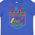 thumbnail image 4 of Inktastic 1st Day of Preschool Crayons and Apple Back to School Boys or Girls Toddler T-Shirt, 4 of 5