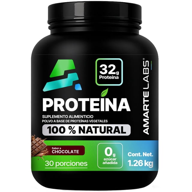 Amarte Labs Proteína Vegana 100% Natural 32g Proteína 1.2kg