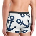 thumbnail image 5 of Naloa Navy Blue Anchor Print Mens Underwear - Boxers for Men, Classic Briefs for Men, 5 of 9
