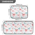 thumbnail image 3 of 2-Piece Kitchen Mat Set Non Slip Washable Floor Mats Decorative Rugs for Kitchen Sink Laundry Spring Butterflies and Flowers, 3 of 7