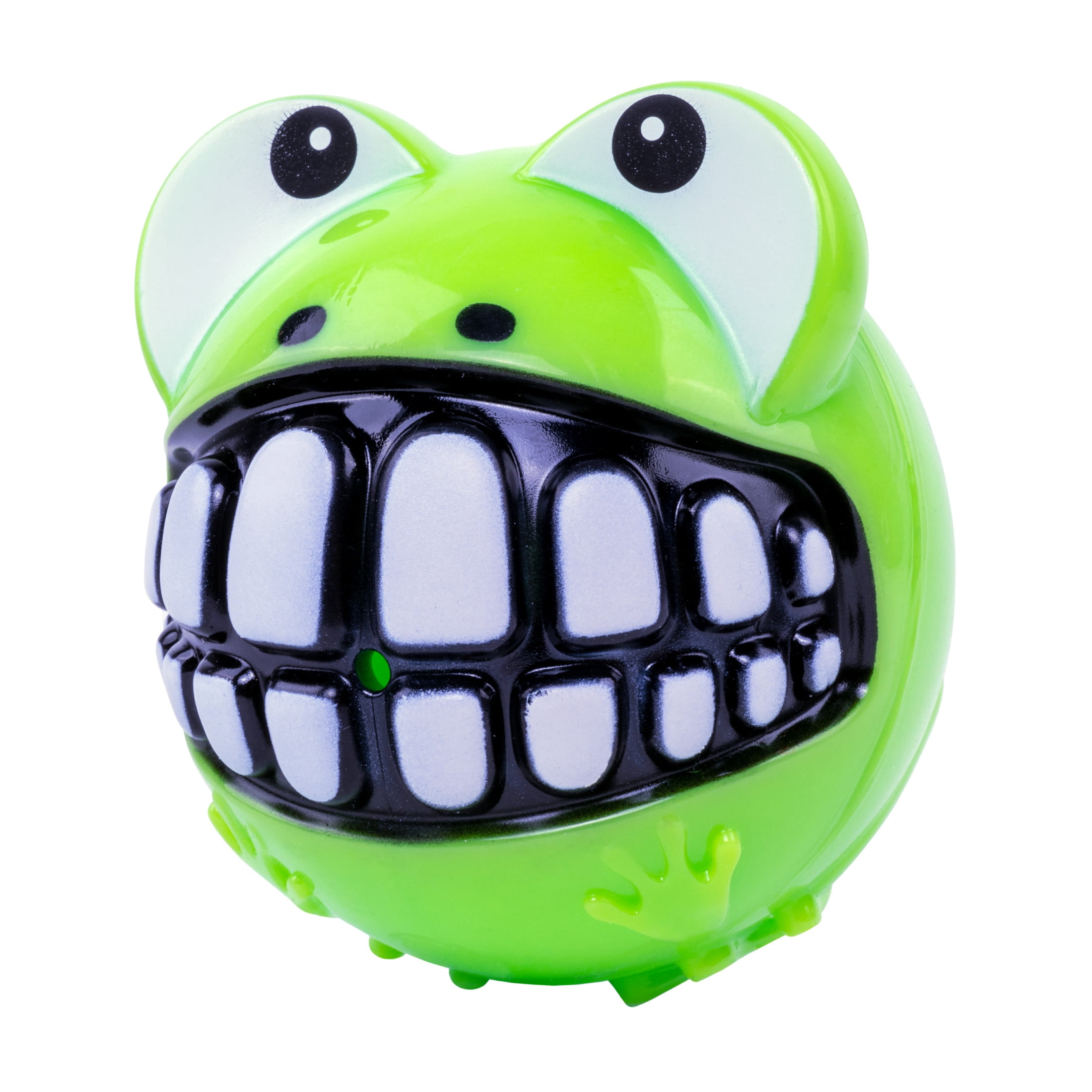 KONG® Grinz Frog Squeaker Ball Dog Toy, Large