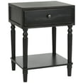 thumbnail image 2 of SAFAVIEH Siobhan Solid Rustic Nightstand with Storage Drawer, Black, 2 of 5