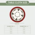 thumbnail image 3 of Christmas Round Fitted Tablecloth with Elastic Edge 40-44 Inch Winter Holly Table Cover Snowflake Tablecloth Washable Xmas Tree Table Cloth for Kitchen Dining Party Patio Picnic, 3 of 8