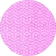 thumbnail image 1 of Ahgly Company Indoor Round Solid Pink Modern Area Rugs, 5' Round, 1 of 4