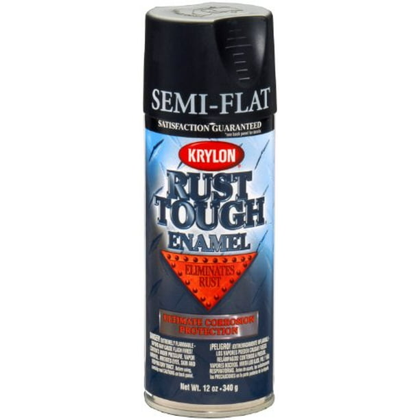 Krylon RTA9203 'Rust Tough' SemiFlat Black Rust Preventive Enamel 12