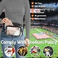 thumbnail image 6 of Clear Fanny Pack Stadium Approved - Clear Bag for Stadium Events Transparent Belt Bag for Women Men, Adjustable Waist Bag for Sports, Concerts, Black, 6 of 18