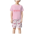 thumbnail image 5 of NIEWTR Toddler Summer Pajamas Set For 4-5 Years Toddler Boys Short Sets Cotton Summer Outfits Short Sleeves T-shirt and Elastic Shorts Sets 2Pcs Summer Dailywear Set, 5 of 6
