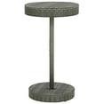thumbnail image 2 of vidaXL 3 Piece Patio Bar Set with Cushions Poly Rattan Gray, 2 of 11