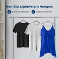 thumbnail image 4 of SereneLife 50 Pack Velvet Hangers - Non-Slip, 360 Swivel Hook - Ultra-Thin, Lightweight Velvet Hangers for Shirts, Sweaters, Hoodies, Kids Clothes & Dresses - Space-Saving, 4 of 7