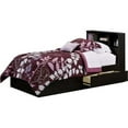 Mainstays Twin Storage Bed with Headboard, Espresso