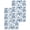Gray Blue, variant on Flower Bird Kitchen Dish Towels for Drying Dishes Set of 4, Vintage Blue Garden Country Wildflower Waffle Weave Microfiber Hand Tea Bathroom Towels Quick Dry & Absorbent Towel 15.7x23.6