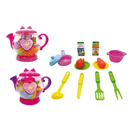  Kitchen  Teapot Princess  Mini Dinnerware Pretend Food Toy 