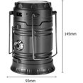 thumbnail image 4 of Lampara Linterna LED Camping Recargable, Carga Solar 3 en 1 | Luz Blanca y Flama, 4 of 8