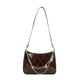 thumbnail image 1 of Sonducket Bolso de moda y versátil, bolsos compactos y portátiles para mujer, bolso de mano para axilas, regalos Envolturas para manijas de equipaje marrón, 1 of 6