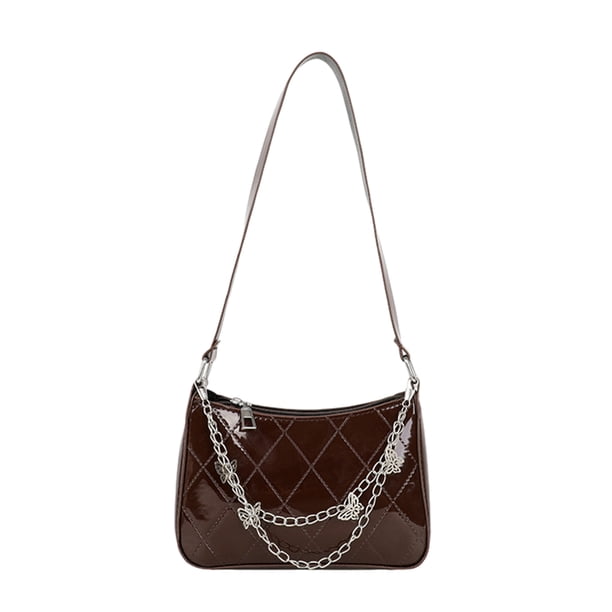 Sonducket Bolso de moda y versátil, bolsos compactos y portátiles para mujer, bolso de mano para axilas, regalos Envolturas para manijas de equipaje marrón