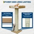 thumbnail image 6 of Cat Window Perch with Scratching Posts - 40" Tall Cat Tree with 2 Platforms & Hammock, Suction Cup Mounted, Removable Cushion (2 Installation Ways), 6 of 9