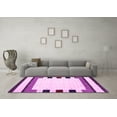 thumbnail image 3 of Ahgly Company Indoor Rectangle Solid Pink Modern Area Rugs, 4' x 6', 3 of 4