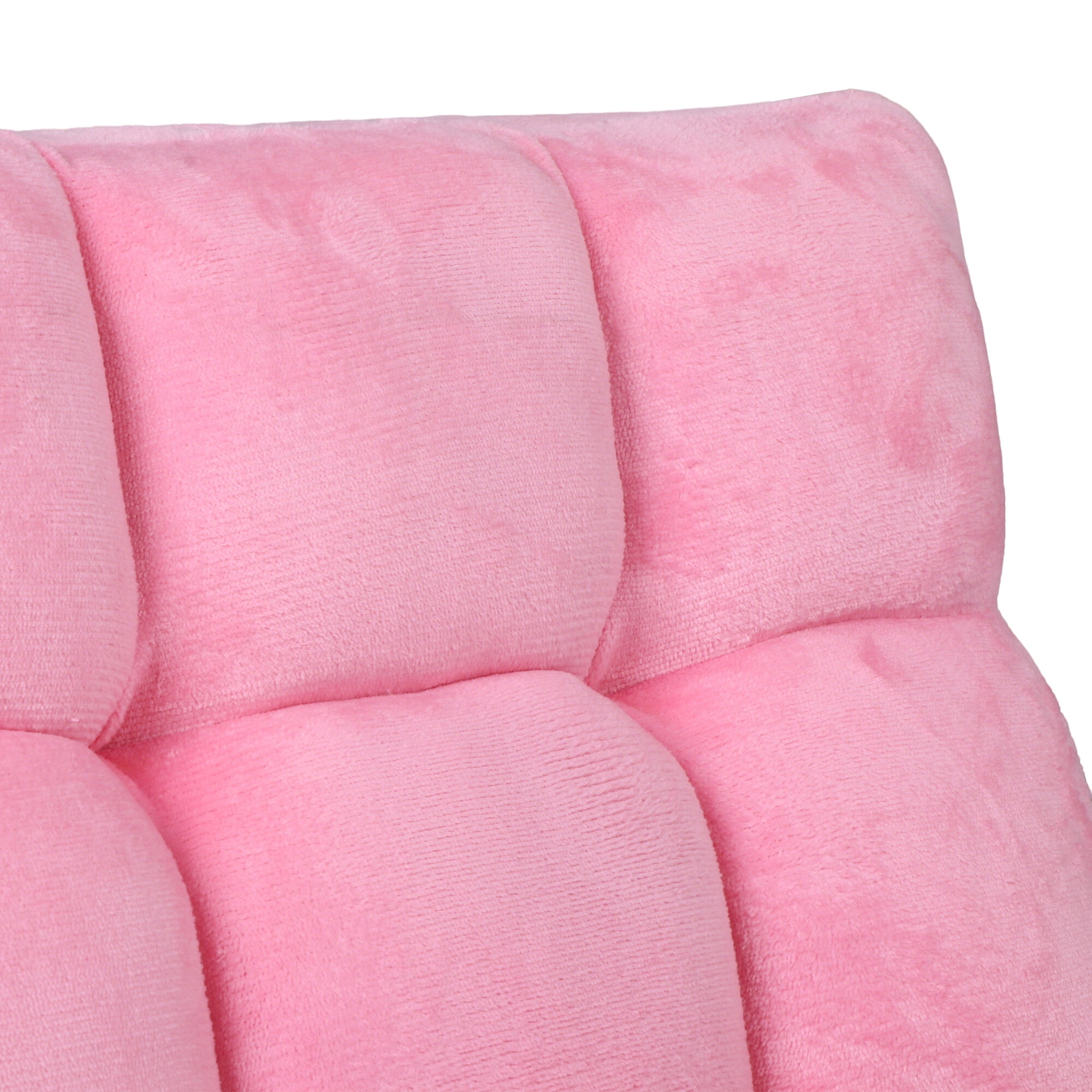 ZENY 14 Levels Adjustable Floor Folding Chair Lazy Sofa Cushion Gaming Chair Recliner - Pink