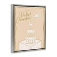 thumbnail image 4 of Stupell Industries Pop The Champagne Phrase Food & Beverage Painting Gray Floater Framed Canvas Art Print Wall Art, 25 x 31, 4 of 10