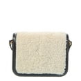 thumbnail image 2 of Valentino VLogo Shearling & Leather Shoulder Bag, Black, 2 of 5