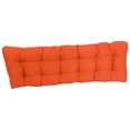 thumbnail image 4 of 55-inch by 19-inch Tufted Solid Twill Bench Cushion Orange-Color, 4 of 4