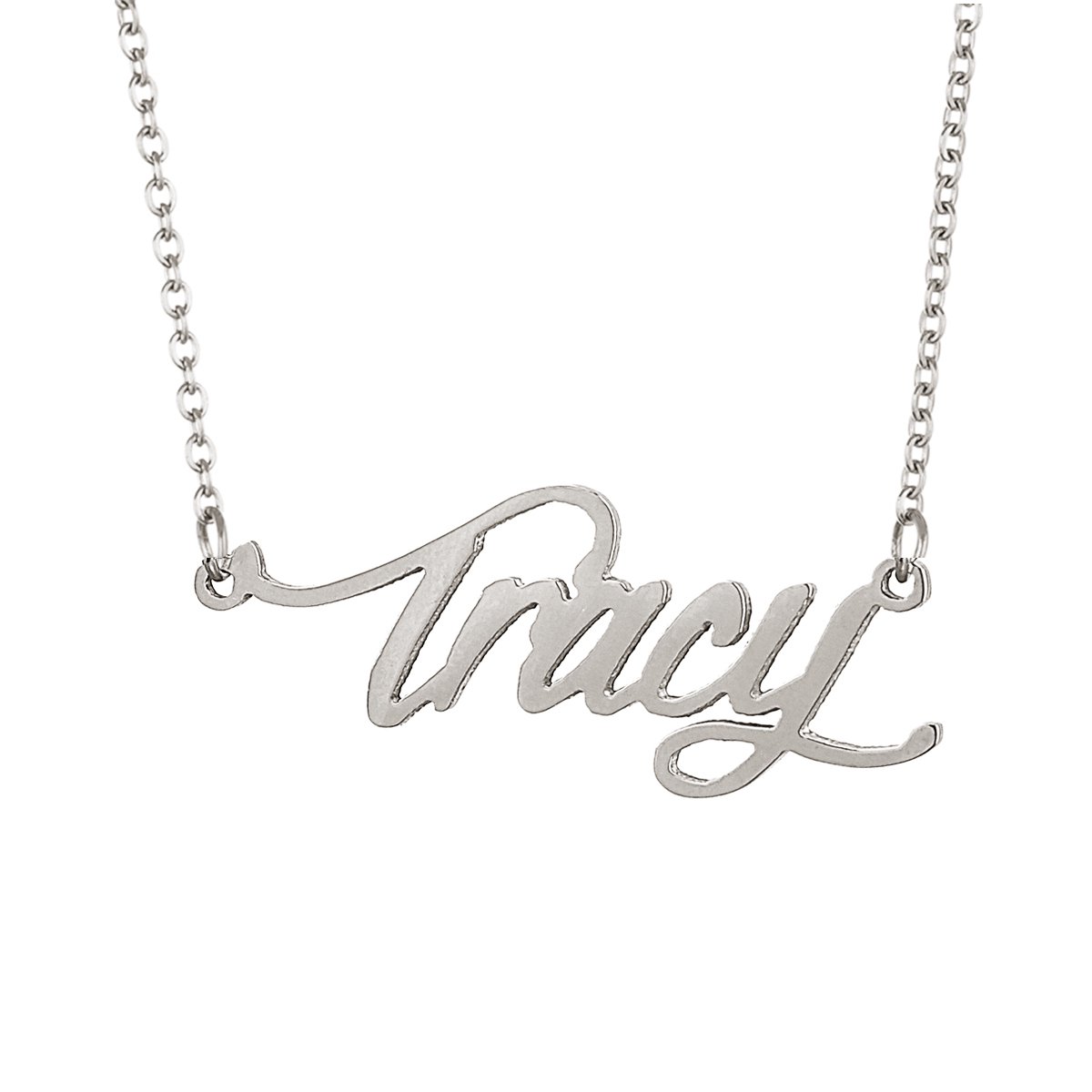 Tracy Name Necklace Dainty Nameplate Stainless Steel Jewelry for Women