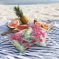 thumbnail image 3 of 2 Pack Outdoor Waterproof Throw Pillow Covers,Summer Watercolor Wildflower Leaf Decorative Square Patio Pillowcases for Chair Couch Sofa 16x16in, 3 of 9