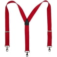 thumbnail image 2 of CTM®  Elastic Solid Color Y-Back Suspender with Swivel Hook Ends (Men's Big &, 2 of 5