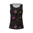 thumbnail image 4 of Xecao Heart and Stars print women's scoop neck, loose-fit workout tank tops for the gym., 4 of 9