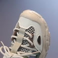 thumbnail image 3 of Eltusu Boys Sneakers, Lightweight Lace up Sports No Slip Runing Shoes Khaki Size 2(Big Kids), 3 of 8