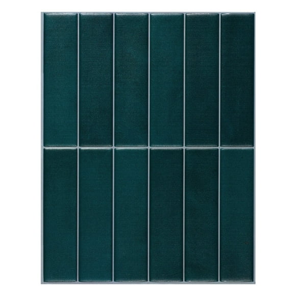 Smart Tiles - Carreaux Adhésifs 3D à Peler et Coller, Bleu & Vert - Lot de 5 11.43 Pouces x 9 Pouces