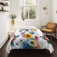 thumbnail image 4 of Hummingbird Tapestry for Bedroom Wall Hanging Tapestry, Spring Farmhouse Oil Painting Sunflowers Ceiling Backdrop Tapestries Poster Blanket Wall Decor for Teens Room Living Room Dorm 51" x 59", 4 of 7