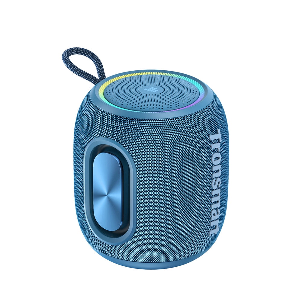 Tronsmart T8 Mini Ultra-Portable Bluetooth Speaker, 16W Big Bass, 360° Sound, IPX7 Waterproof, 20H Playtime, Custom EQ & Light - Black